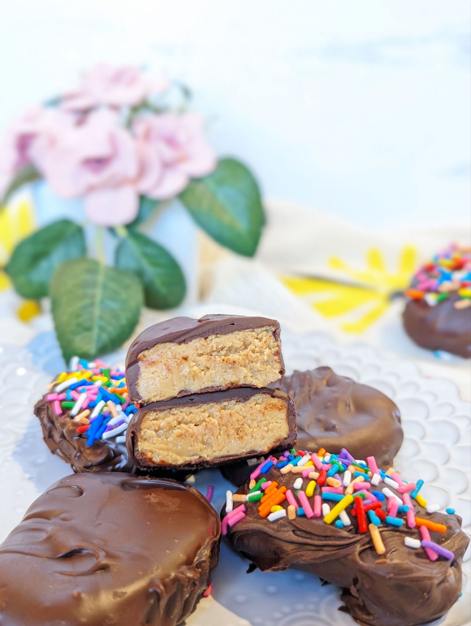 easy vegan gluten-free chocolate peanut butter eggs for Easter